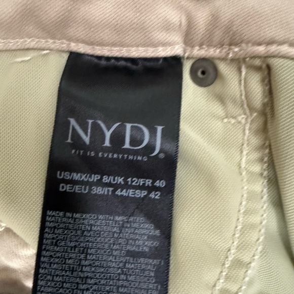 NYDJ Women's Straight Leg Jeans in Tan - Picture 8 of 8